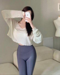 필라테스복 힙커버티셔츠 여리핏 골지프커버업 필라테스커버업 - ㅤㅤ