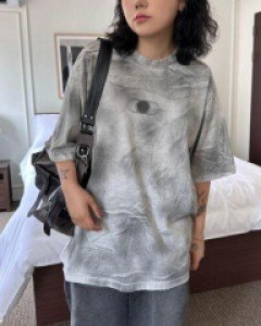 [unisex]더티 워싱 반팔T(2color) - ㅤㅤ