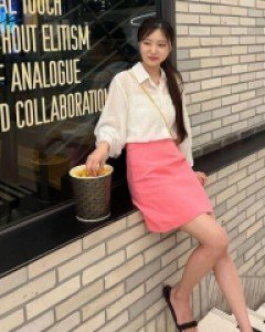 바비 린넨 미니스커트 - ㅤㅤ