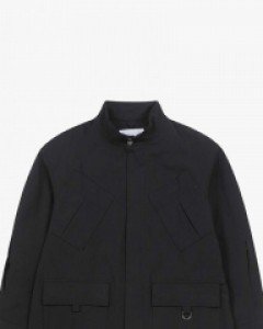 [온라인 단독] LJM24105 블랙 코튼 립스탑 자켓