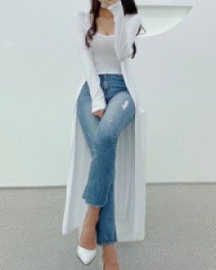 [찰랑핏] 나시 롱 로브 가디건 세트