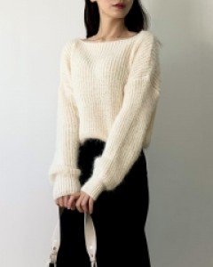 [앙고라/5col/크롭] 여성 크롭 앙고라 루즈핏 니트