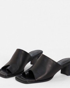 square-toe thong mules (2 colors)