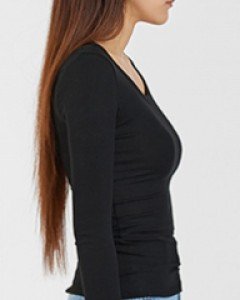 slimfit U-neck top (6 colors)