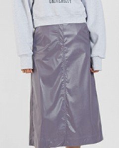 eco leather midi skirt (3 colors)