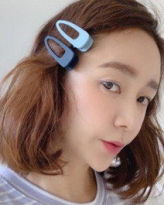 러브츄 컬러 집게 머리핀