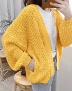 쥬에드 루즈핏 오픈 가디건