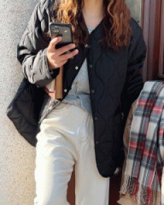 위더 항아리퀄팅 커플 패딩점퍼