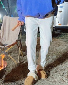 웨던트 치즈 융기모 코튼 팬츠