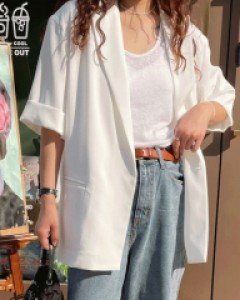 #8127 아이스 오버핏 자켓