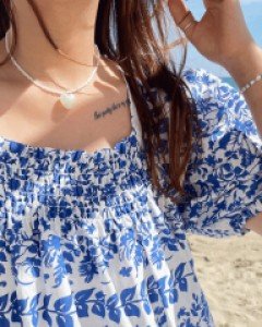 차이디 컬러 하트 목걸이