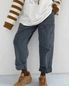 하이언 피그먼트 배기팬츠