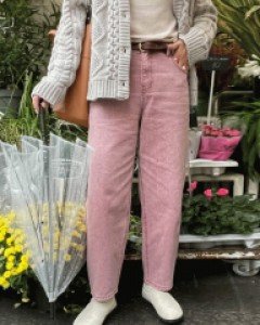 M#2 카치온 테이퍼드 컬러팬츠(핑크)