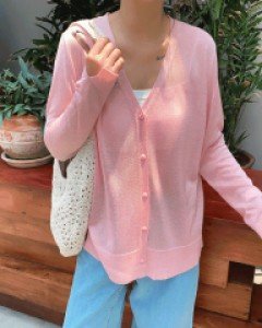 #8154 로맨틱 썸머 가디건(핑크,아이보리)
