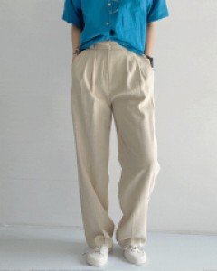 스테넌 뒷밴딩 와이드 슬랙스