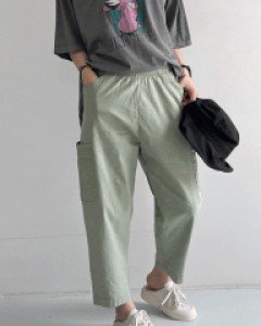 비비틴 포켓 치즈 배기팬츠