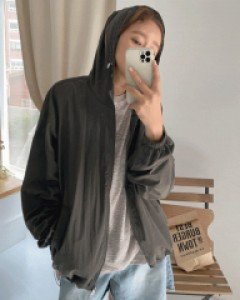 로나코 투웨이 후드 바람막이