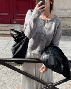 센코 래글런 울 가디건