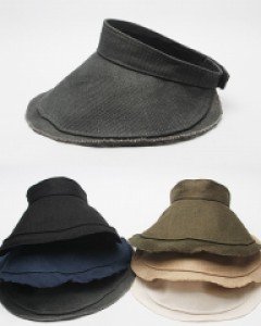 [아동모자] 린넨 내추럴 선캡 자외선차단 쿨시원한 키즈 여름모자