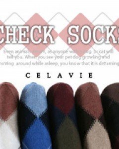 5컬러 뉴 아가일 NO.014 세련된 아가일패턴 양말