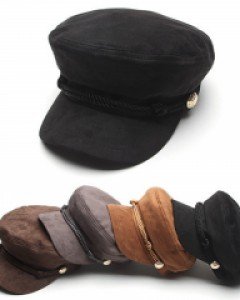골드버튼 스웨이드 마도로스모자 여자 FW 헌팅캡
