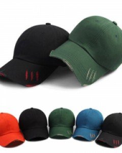 [빅사이즈] 5컬러 데미지드 볼캡 남자 머리큰 야구모자