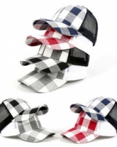 4컬러 스퀘어 바르샤 매쉬캡  남자 여자 여름모자