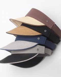 4컬러 플라워팬던트 선캡 여름 여자 바캉스 비치모자