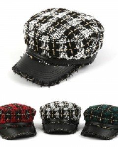 3컬러 슈가트위드 마도로스캡 FW 남자 여자 빵모자