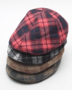 3컬러 베일리 울 체크 헌팅캡 남자 여자 빵모자