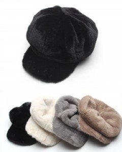 4컬러 로마니 털 팔각모 남자 여자 겨울모자