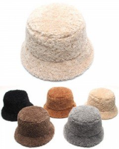 5컬러 모블리 양털 벙거지모자 여자 겨울 뽀글이 버킷햇