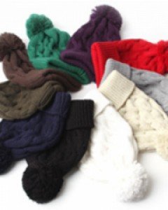 10컬러 꽈배기 베이직 방울모자 남자 여자 겨울털모자