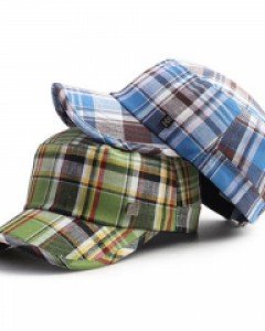 3컬러 토니 체크린넨 군모 남자 여자 여름모자