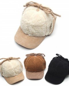 아트 코듀로이챙 귀덮개 양털 무스탕모자 여자 남자 겨울귀달이 귀덮는 귀마개 군밤모자