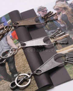 simple zipper keyring