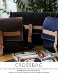 [TAMIHAKY] 타미하키 TCB-007 3컬러 캐주얼함이 돋보이는 캔버스 크로스백