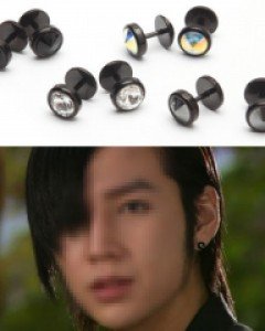4컬러 원형 큐빅 피어싱 연예인피어싱 핫베스트 여자피어싱 커플