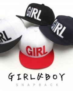 GIRL&BOY 자수 4컬러 스냅백 힙합모자 커플모자 여자모자 남자모자