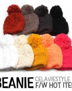 9컬러 벤투스 뉴꽈배기 방울모자 커플모자 방울비니 니트모자