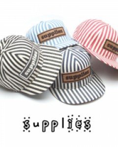 4컬러 suppries 스트라이프 스냅백 커플모자 일자챙 힙합모자 보드스냅백