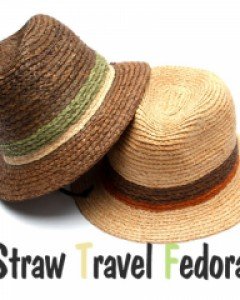 에이블 2컬러 밀짚페도라  커플모자 여름모자 바캉스모자