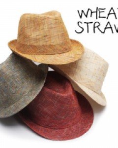 크레타 4컬러 보카시페도라 밀짚모자 바캉스 여름모자 중절모