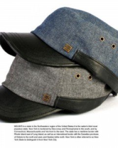 [빅사이즈] MQUM 2컬러 데님군모 큰모자 밀리터리캡 남자모자