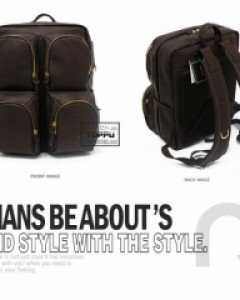 [TOPPU] 도나 포켓 레더 백팩 TP-445 캐주얼배낭 학생가방 커플백팩