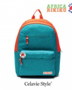 [아프리카 리키코] no.115 민트+주황 커플가방 캐주얼배낭 학생백팩