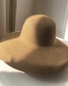 4컬러 에르제 밀짚 비치챙모자  여름 큰챙 자외선차단