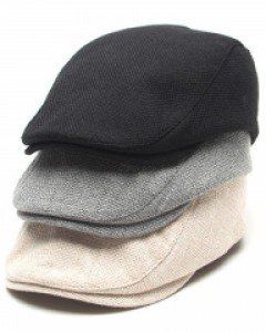 3컬러 마직 버튼 헌팅캡 린넨 남자 여자 여름모자