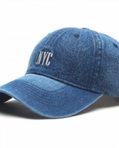 3컬러 NYC 데님 볼캡 청모자 남자 여자 빈티지 야구모자