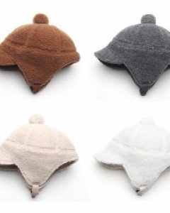 숏챙 양털 귀도리 방울군밤모자 뽀글이 겨울 귀달이 귀덮는 트래퍼햇